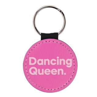 Dancing Queen - PU leather keyring